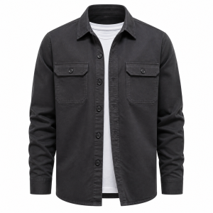 UrbanFlex Men's Premium Cotton Overshirt